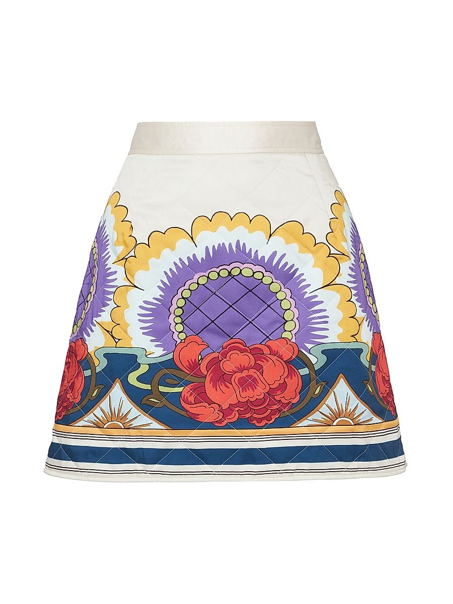 Women's Edie Placée Skirt - Taormina Place Ivory - Size XXS