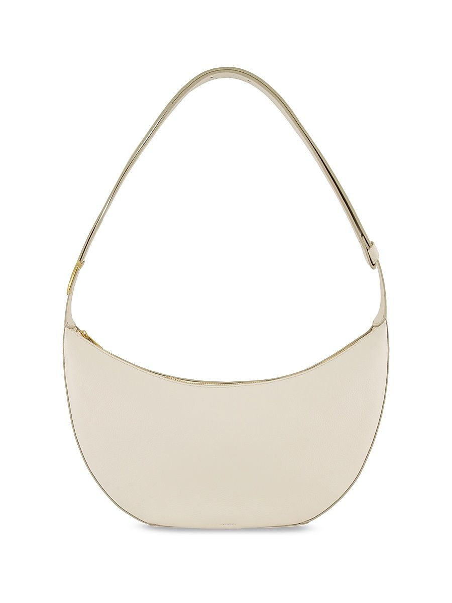 Women's Eris Small Pebble Leather Hobo Bag - Milk
