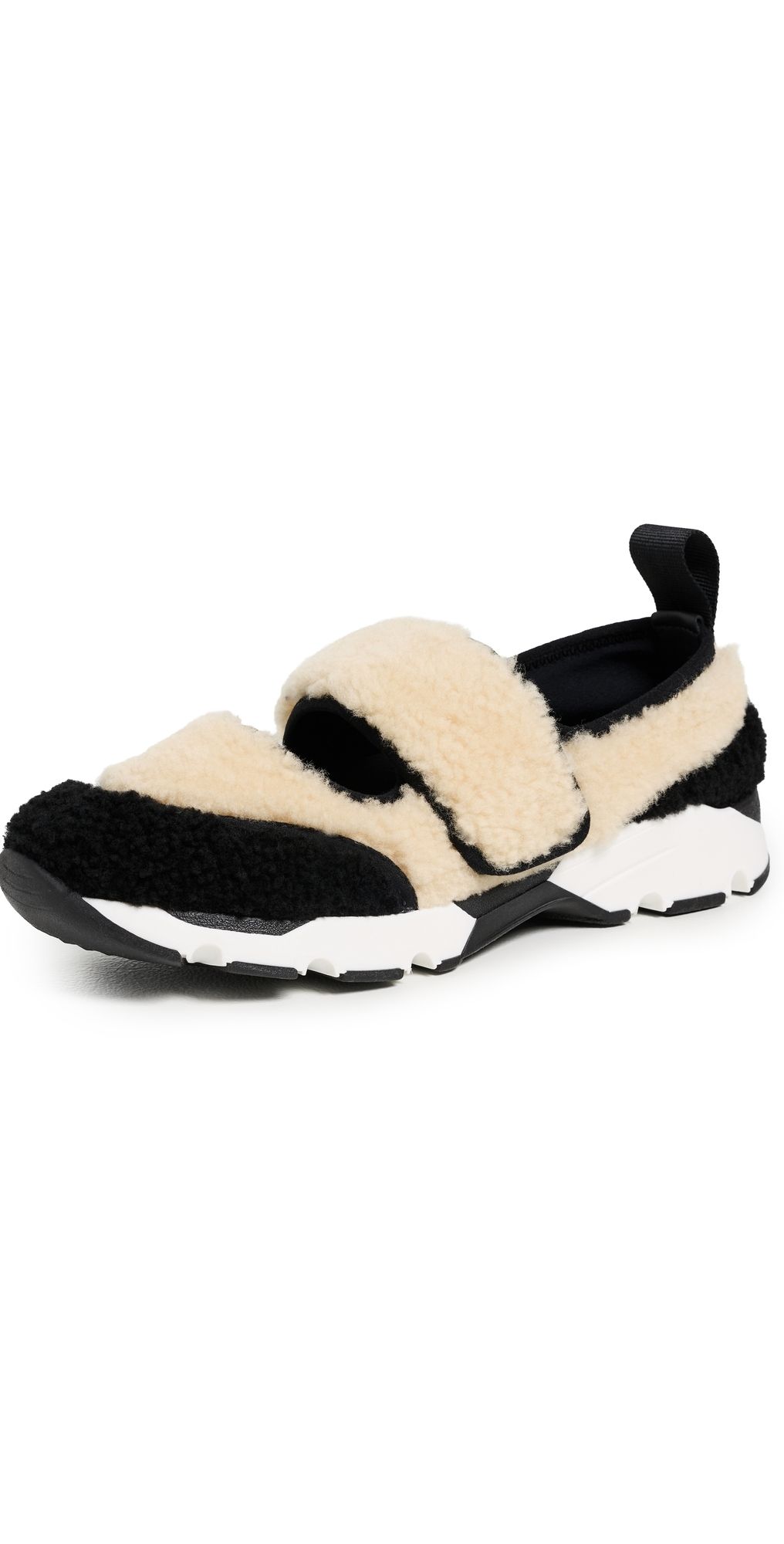 Marni Shearling Sneakers Beige/Black 37