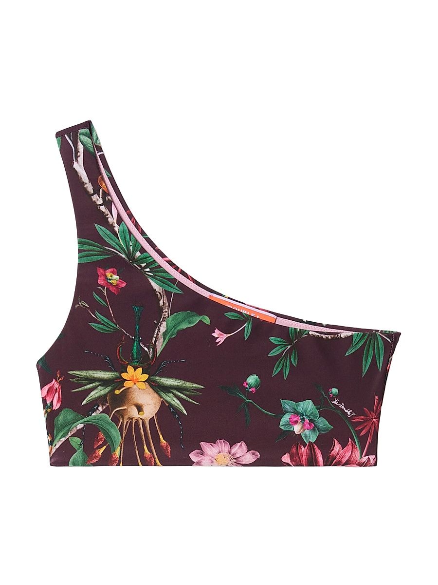 Women's Goddess Bikini Top - Zooflora Mini Bordeaux - Size XS