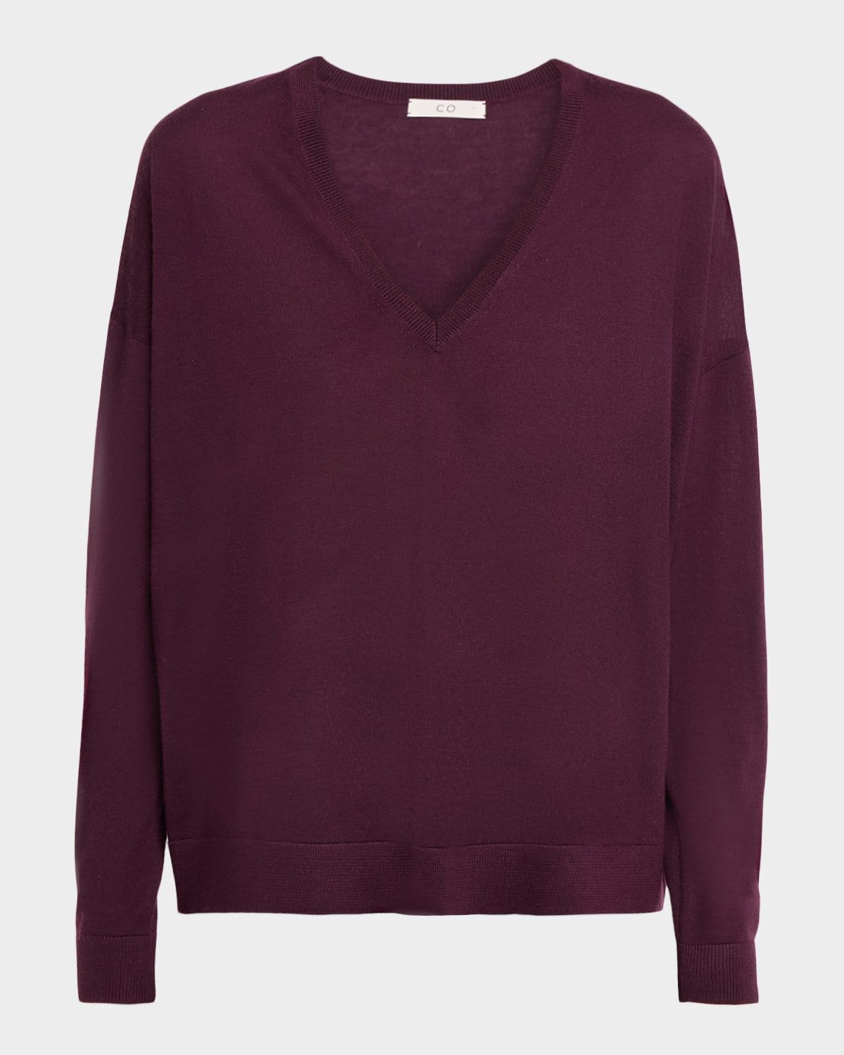 V-Neck Loose-Fit Cashmere Sweater