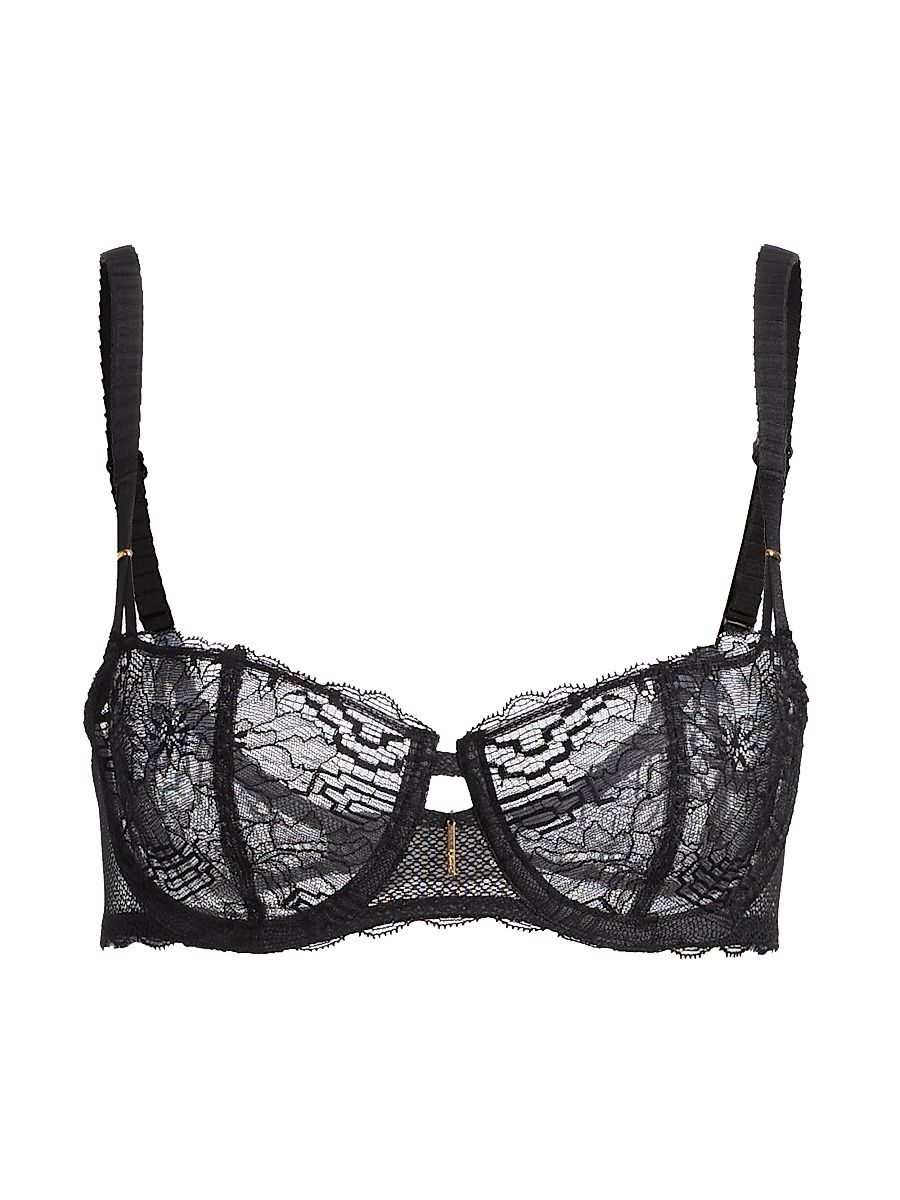 Women's Waltz Lace Demi Bra - Black - Size 34G