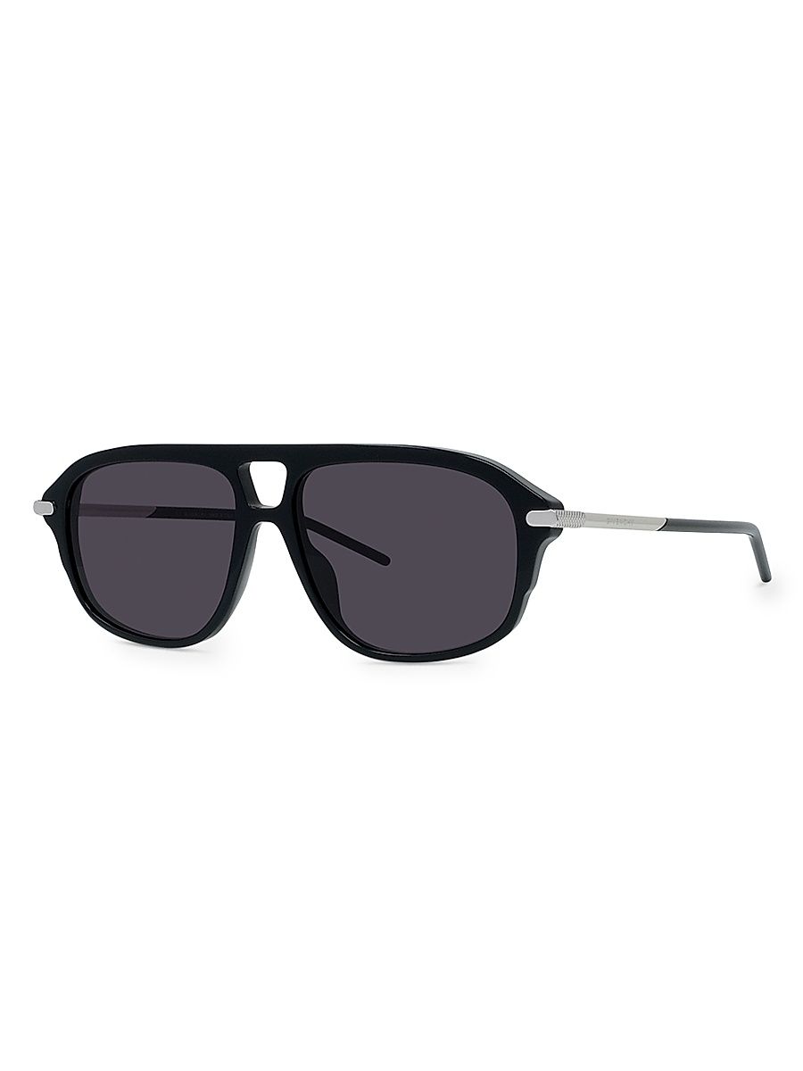 Men's GV40113IM 57MM Square Sunglasses - Black