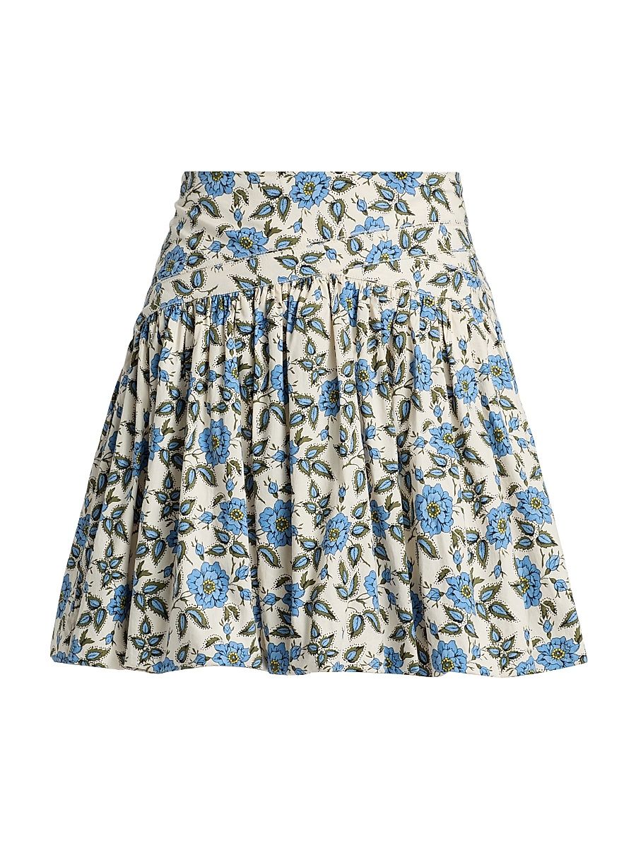 Women's Persis Blue Belle Floral Bubble Skirt - Blue Bell Floral - Size 10