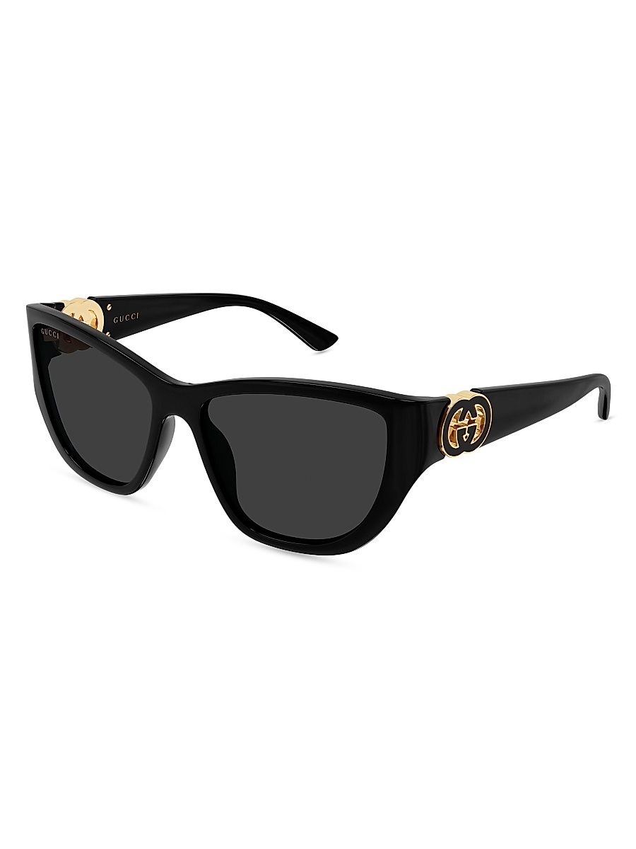 Women's Hailey 56MM Cat-Eye Sunglasses - Black