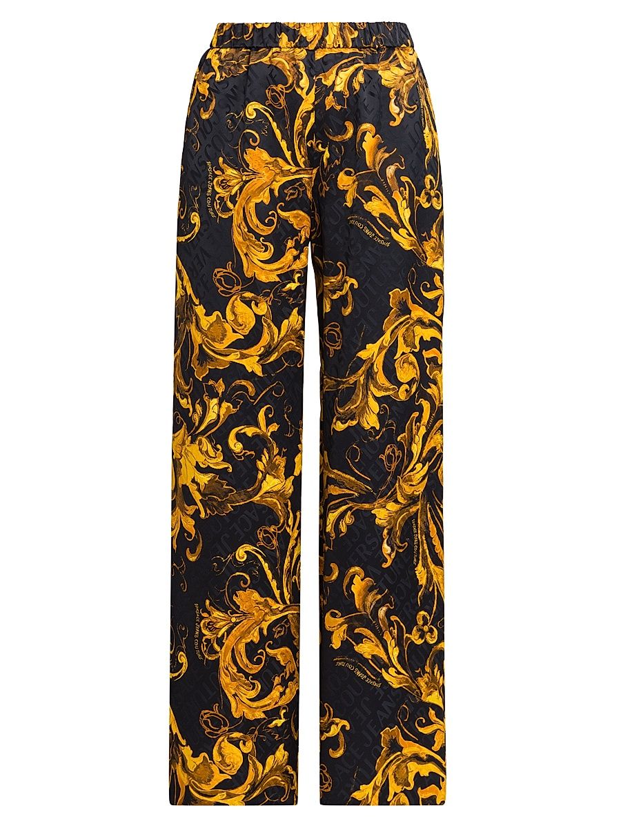 Women's Stretch Baroque Straight-Leg Pants - Multicolor Scuro - Size 10