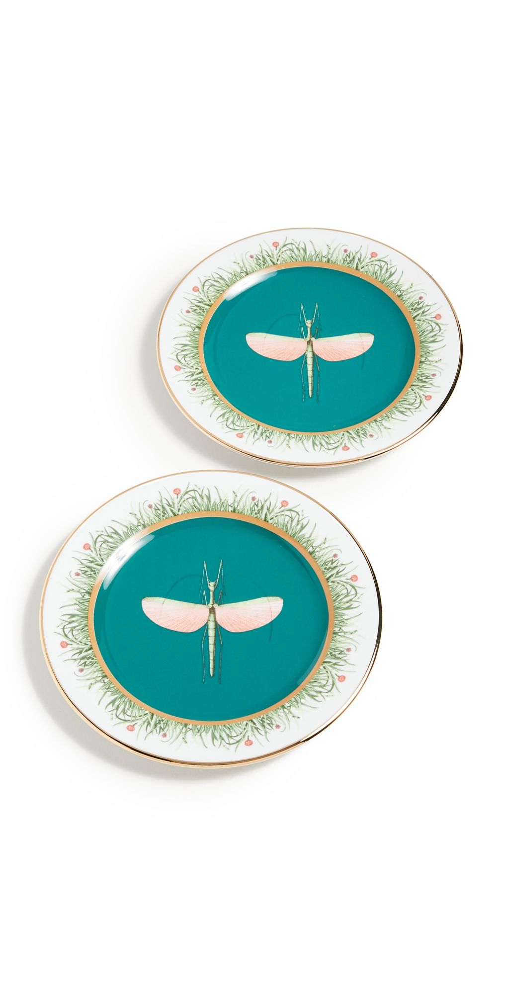 La DoubleJ Dessert Plates Set of 2 Libellula One Size