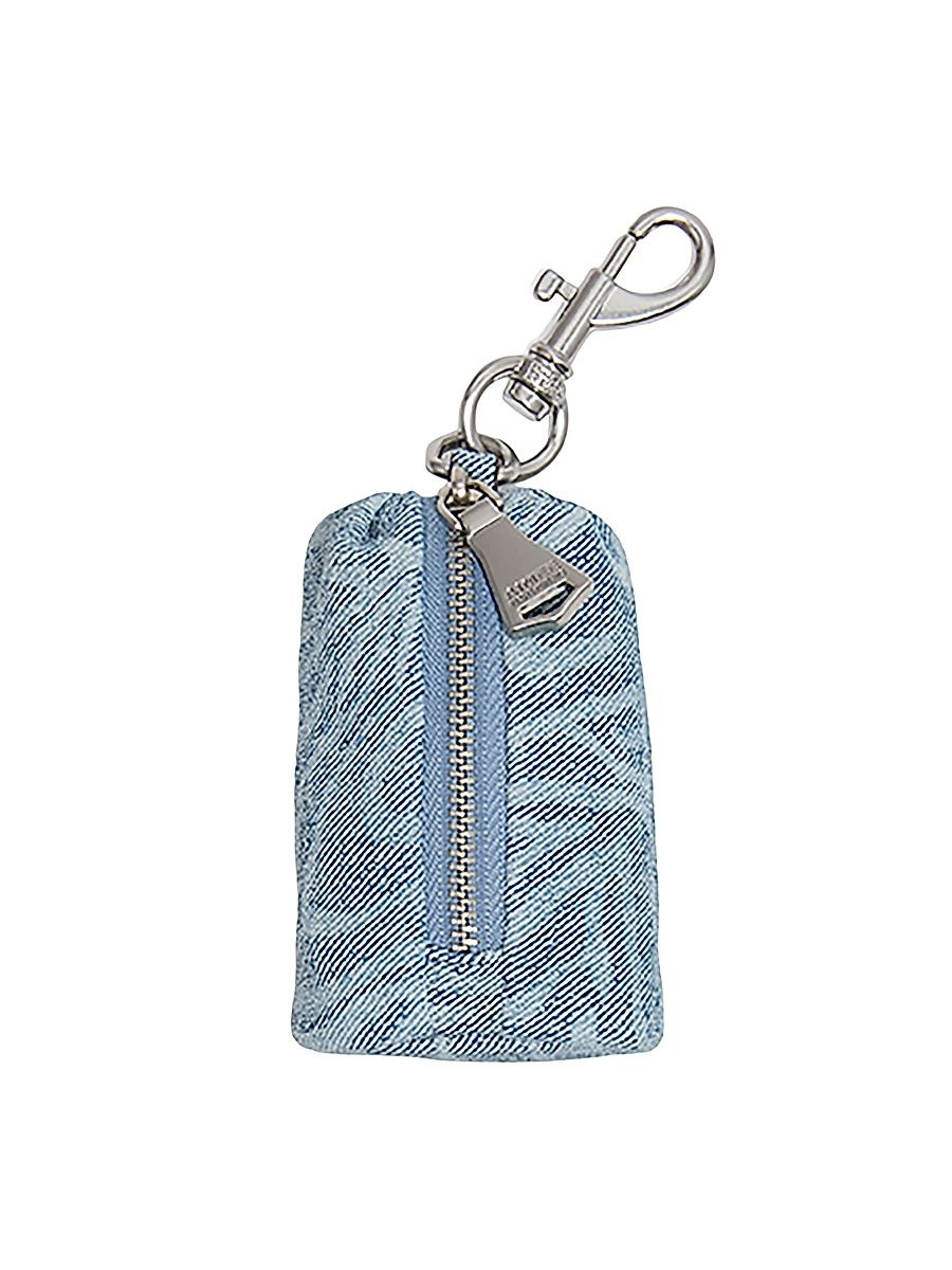 Women's Tamitha Leather Key Fob - Denim Garden