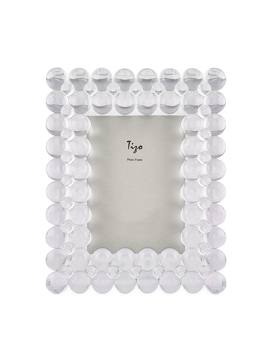 Clear Crystal Bubbles Picture Frame - Clear - Size 5 x 7