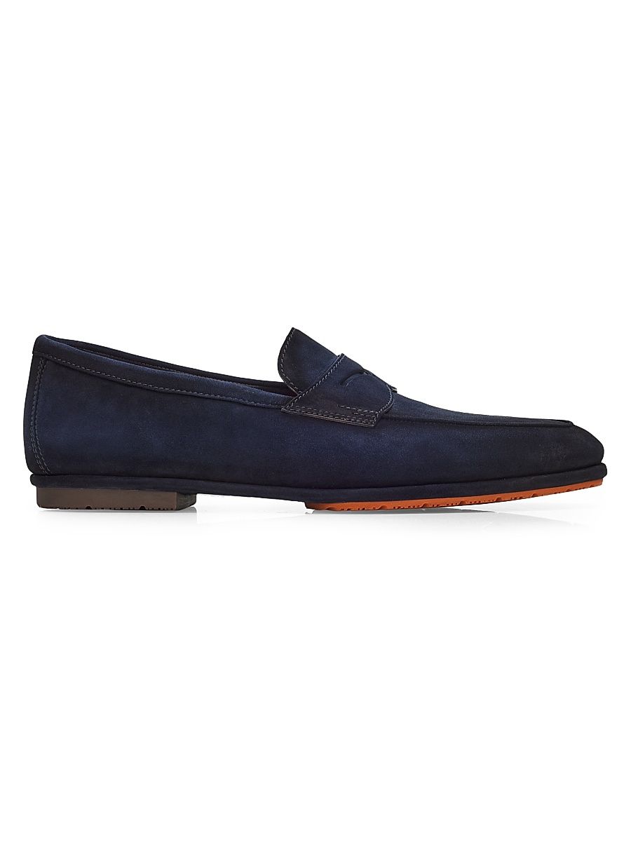 Men's Carlo Suede Driving Loafers - Blue - Size 13