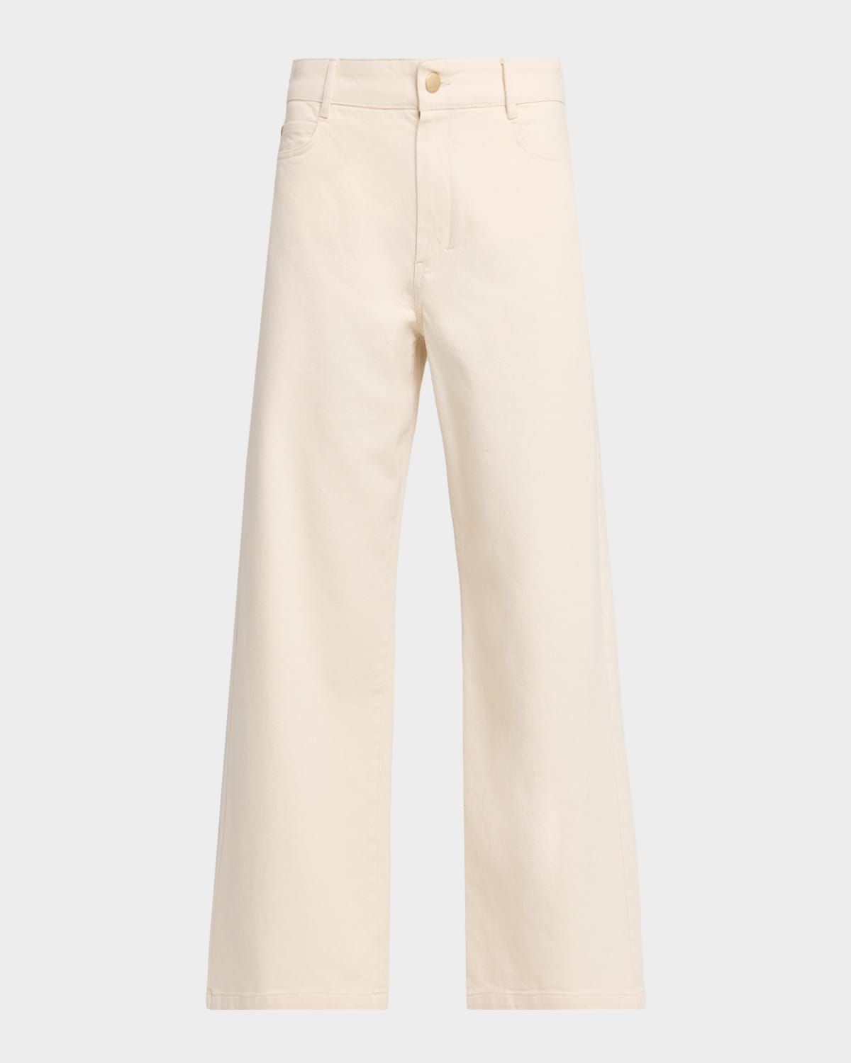 Zarina Cropped Wide-Leg Cotton Pants