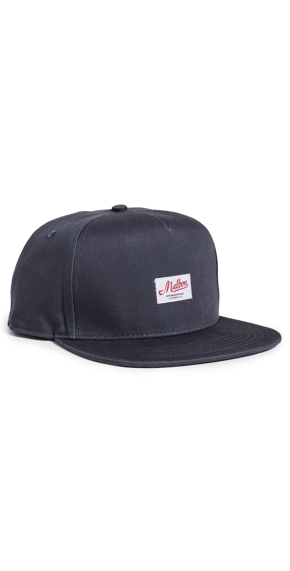Malbon Benchmark Snapback Hat Blueberry One Size