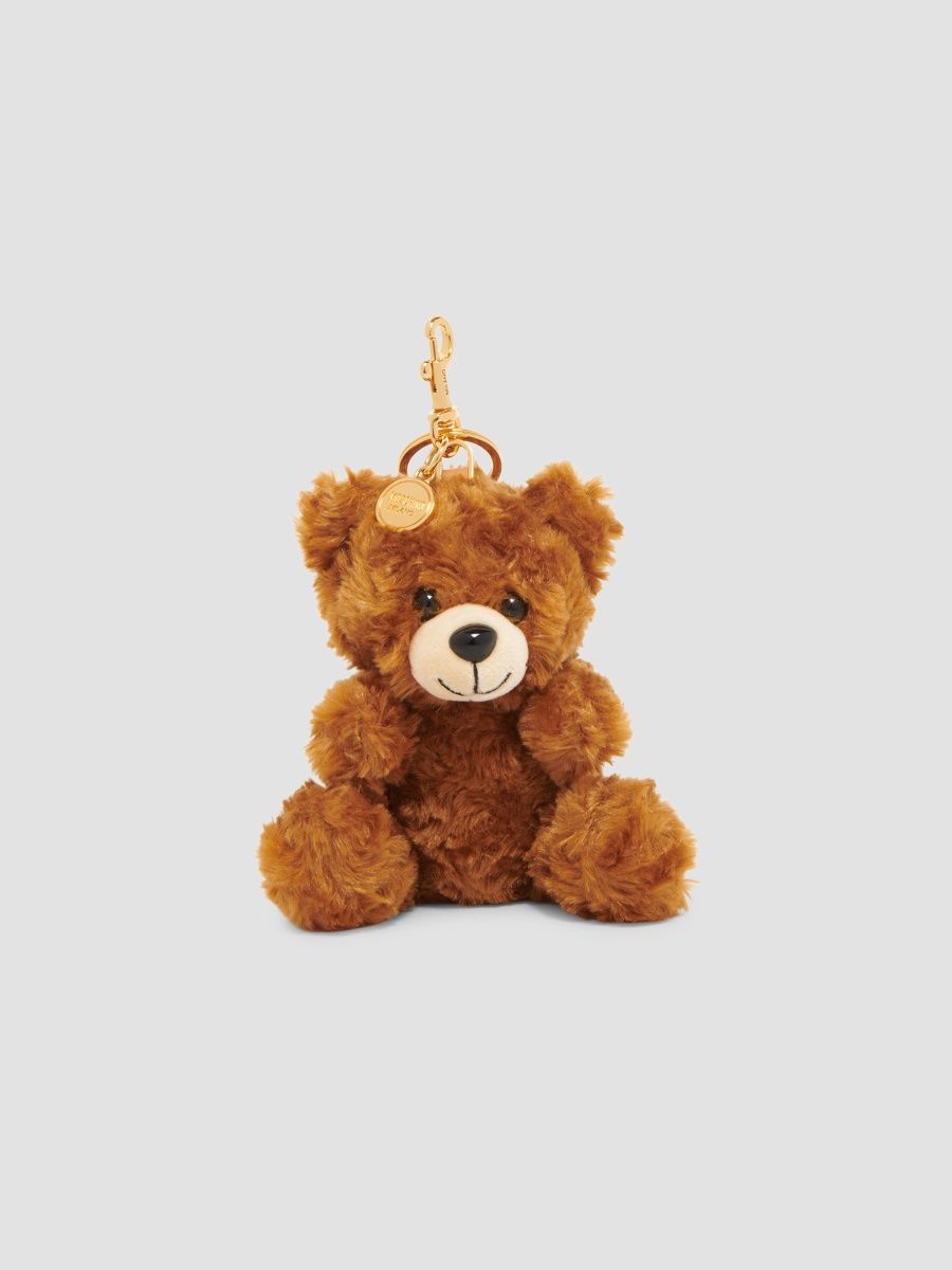 Moschino Men's Plush Teddy Bear Keychain - One Color