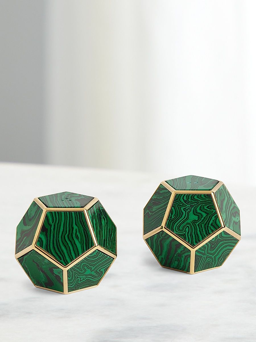 Malachite Pentagon Spice Jewels 2-Piece Set