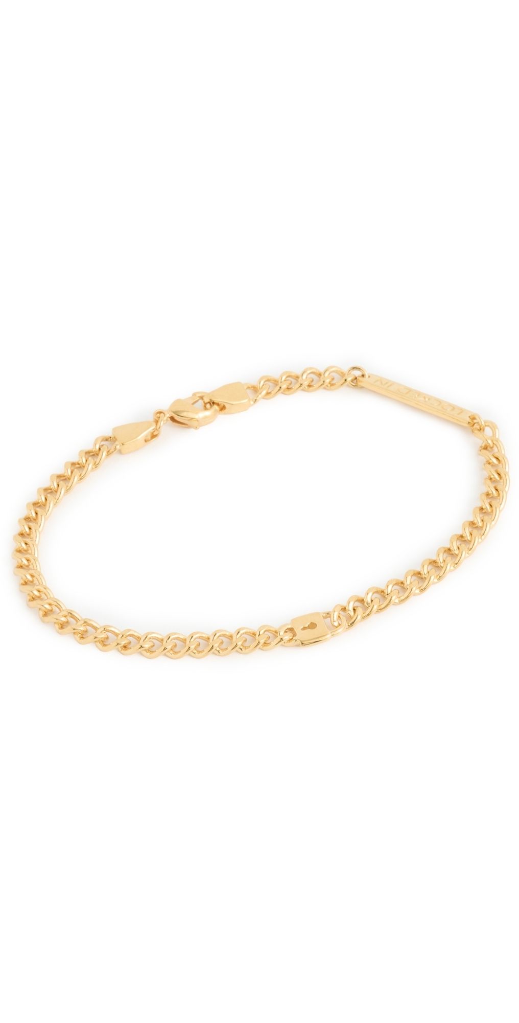 Gwen Beloti Locked in Gold Link Bracelet Gold One Size
