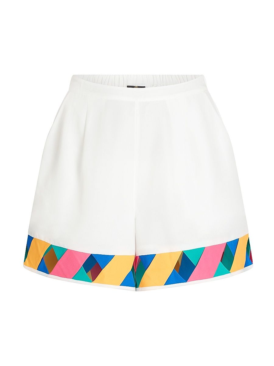 Women's Ravello Cover-Up Shorts - Off White - Size Large