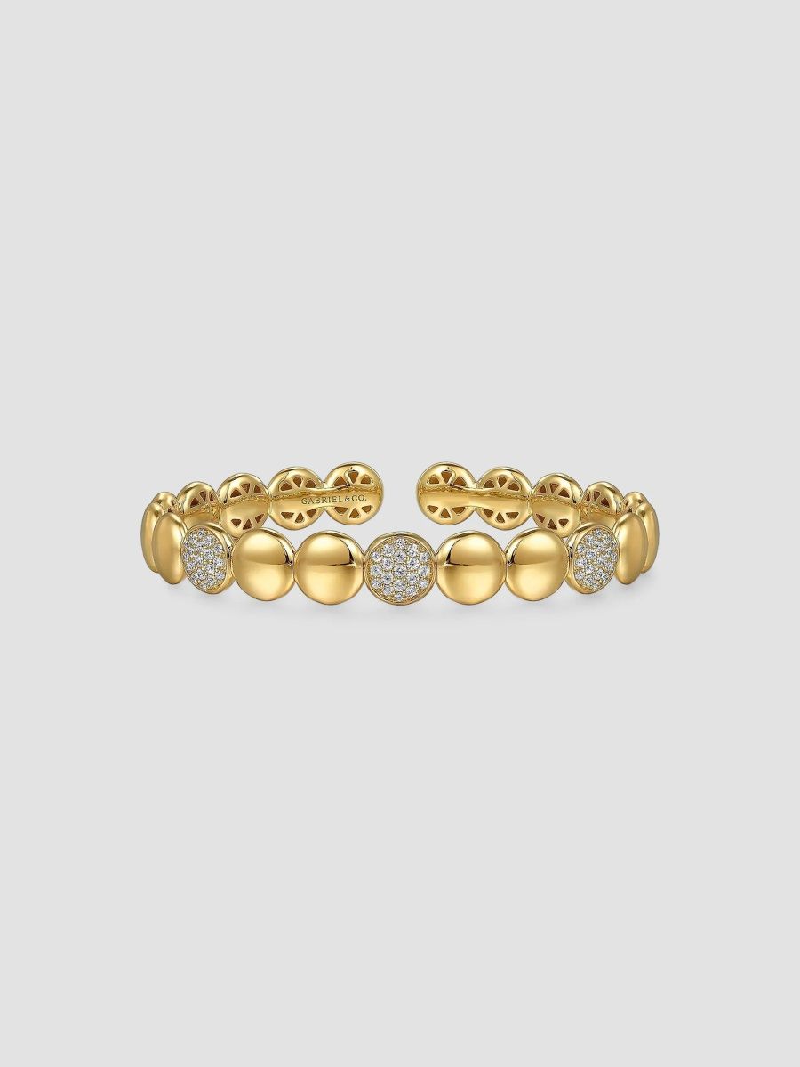 Gabriel & Co Women's Contemporary 14K Yellow Gold & 0.55 TCW Diamond Cuff - Gold