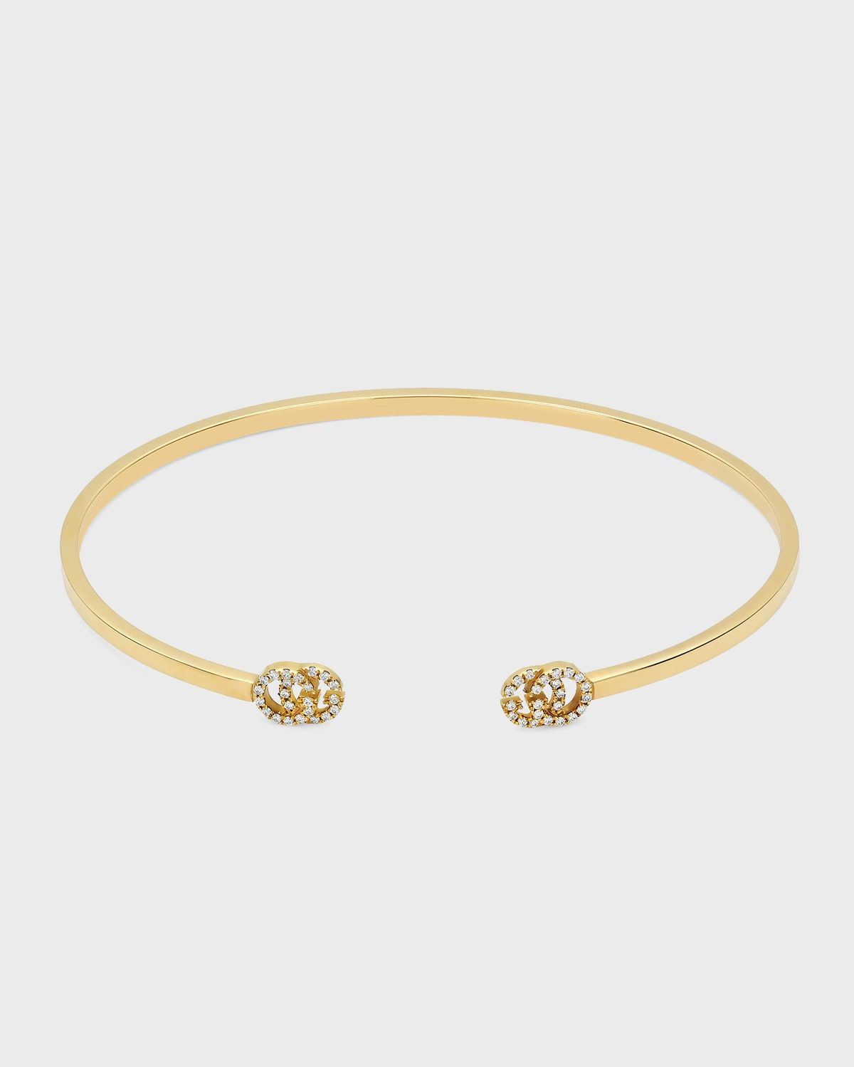 GG Running 18k Diamond Bangle