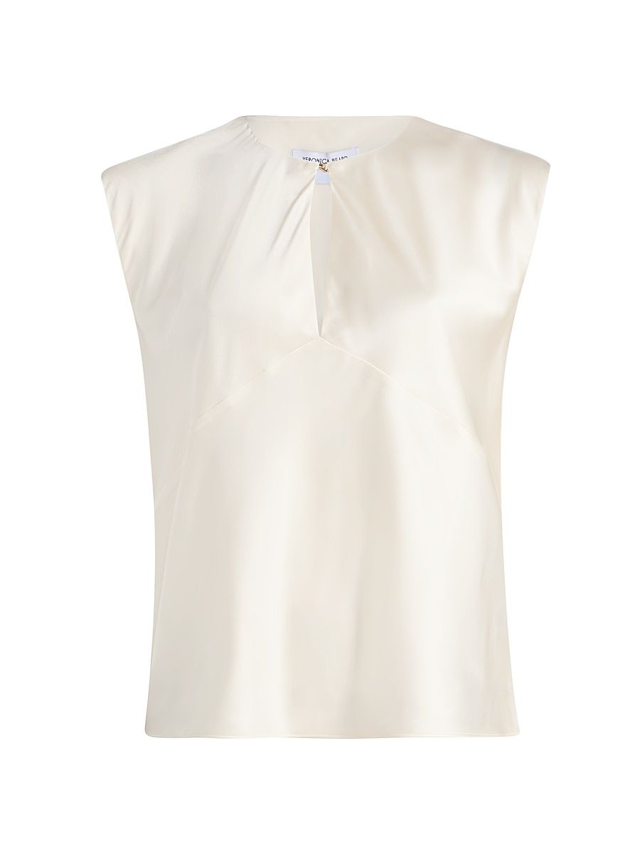 Women's Sparrow Stretch-Silk Top - Dove - Size 16