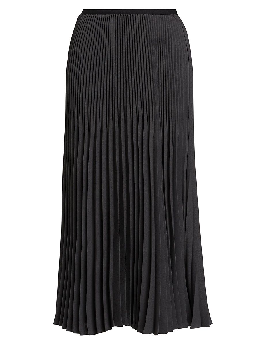 Women's Matte Pleated Midi Skirt - Slate - Size XS