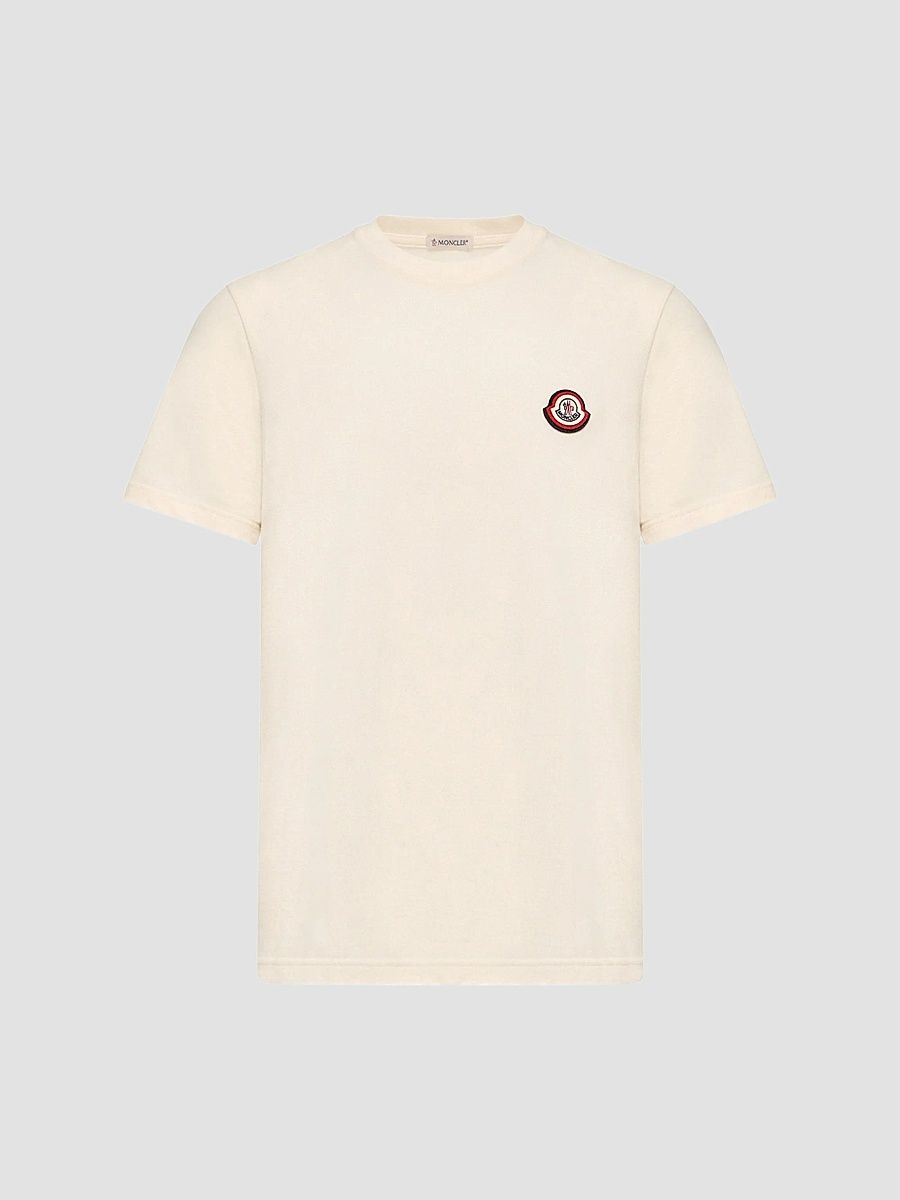 Men's Crewneck T-Shirt in Cotton - Ivory - Size XXXL