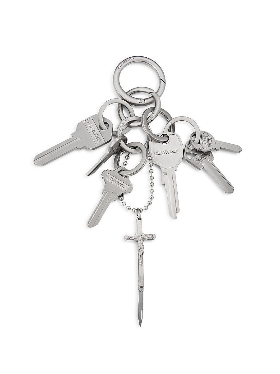Men's Staff Key Fobs - Shiny Nickel