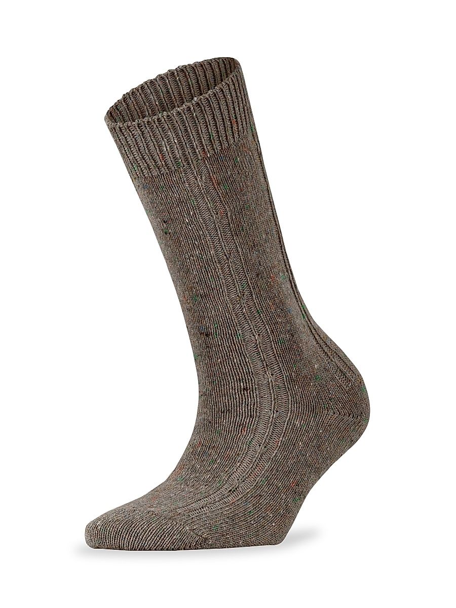 Falke Women's Precise Craft Knit Boot Socks - Port Melange - Size 5