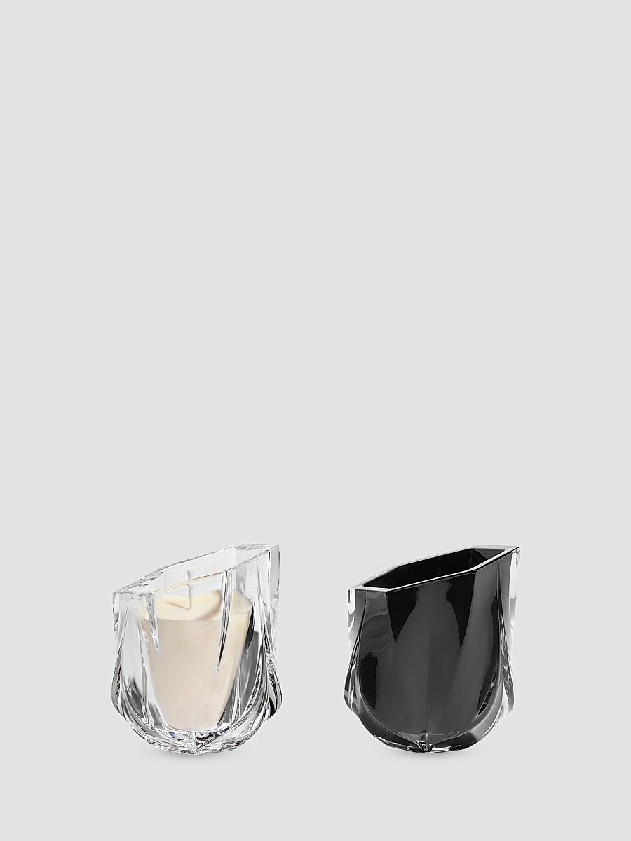 Shimmer Scented Candle 2-Piece Set - White Black