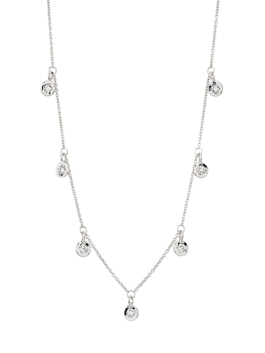 Women's Tiny Treasures 18K White Gold & 0.33 TCW Diamond Necklace - White Gold