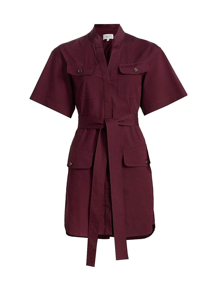 Women's Quinn Mini-Shirtdress - Plum - Size 14
