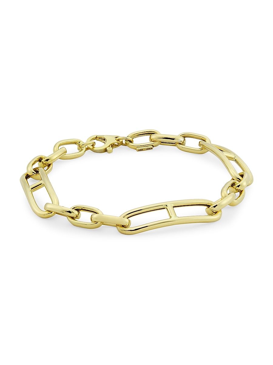 Women's 14K Yellow Gold Mariner Chain Bracelet - Gold