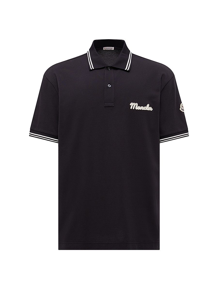 Men's Polo Shirt in Cotton - Blue - Size XXL