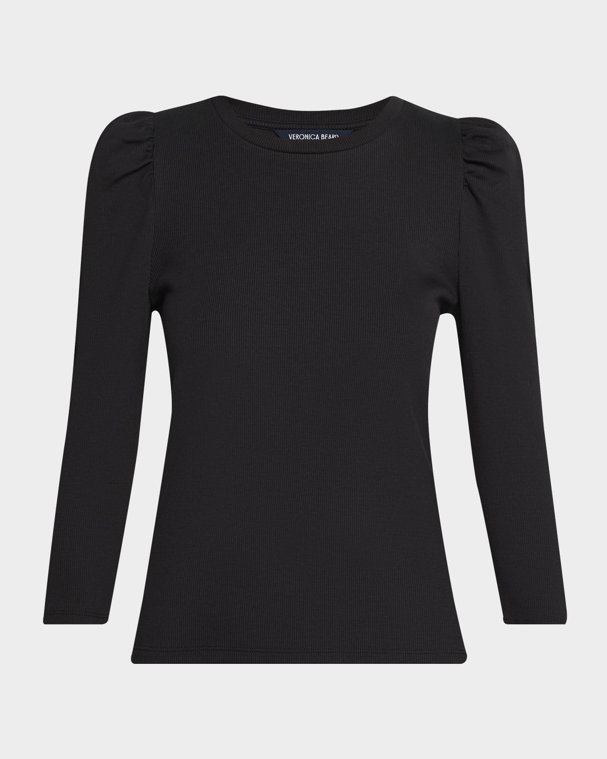 Britney Puff-Sleeve Cotton Top