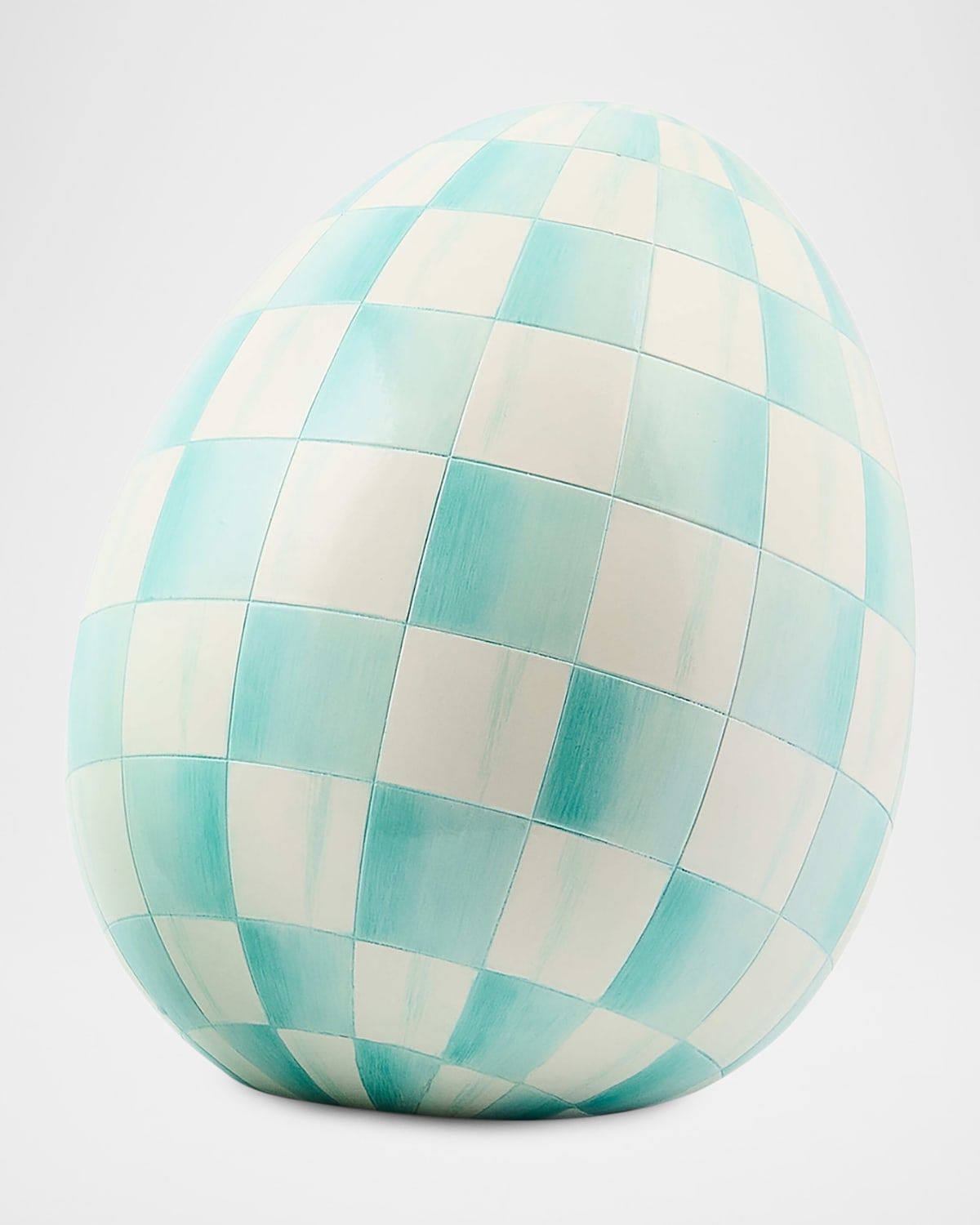 Aqua Check Small Easter Egg
