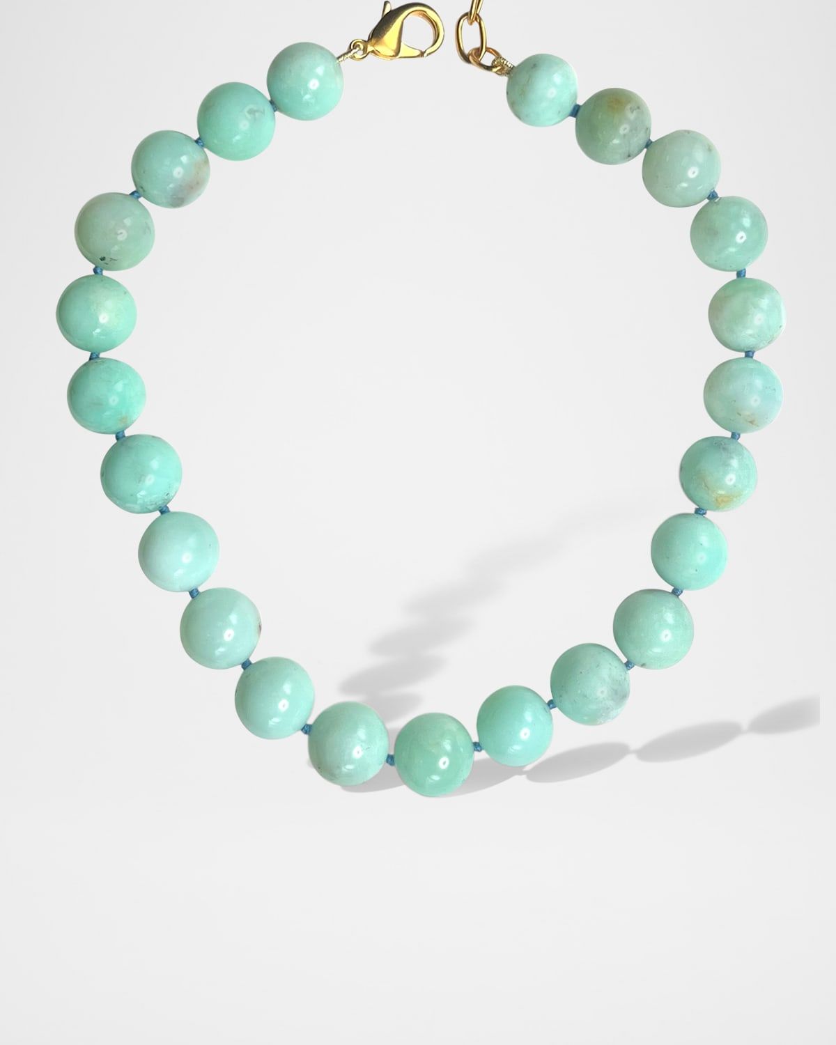 Chrysoprase Large Ball Necklace
