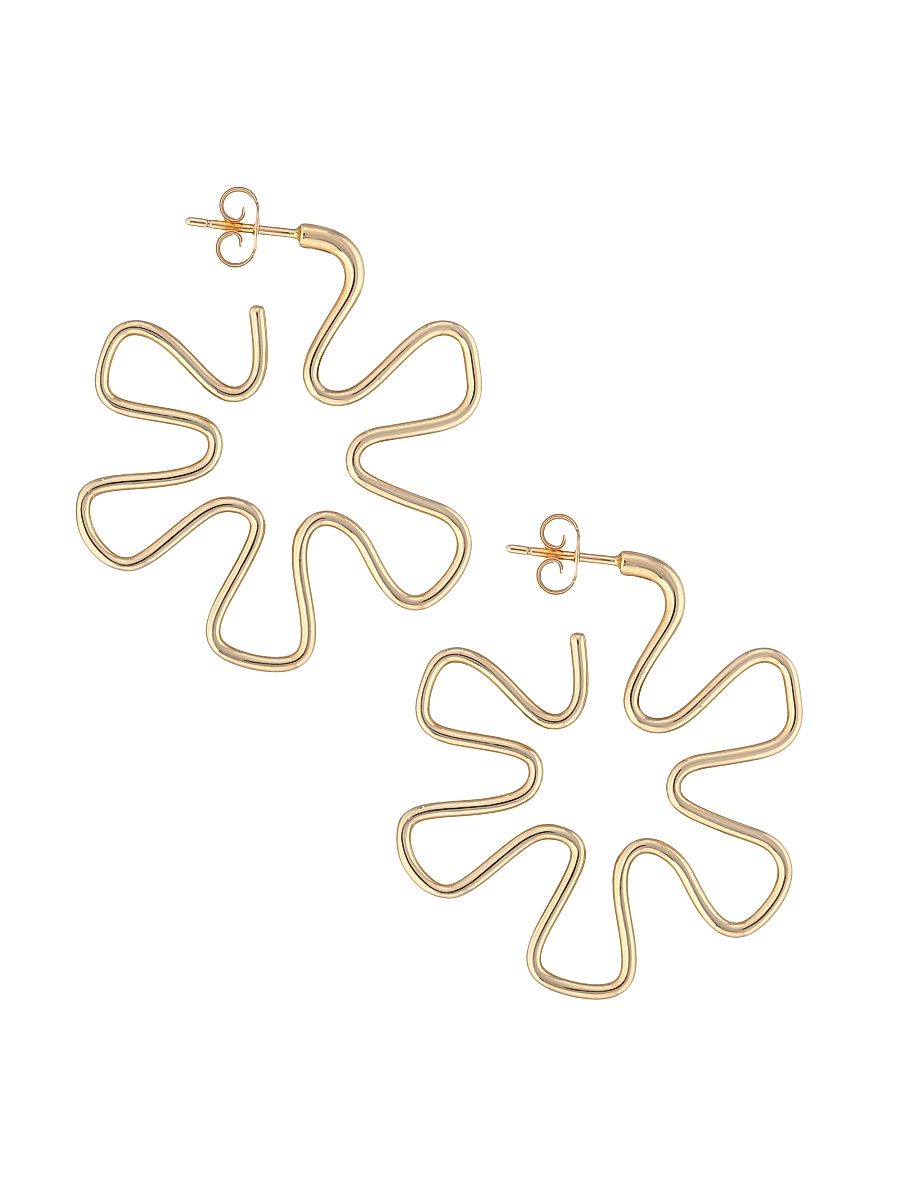 Women's You're So Gold 9K Gold Pinwheel Earrings - Yellow Gold