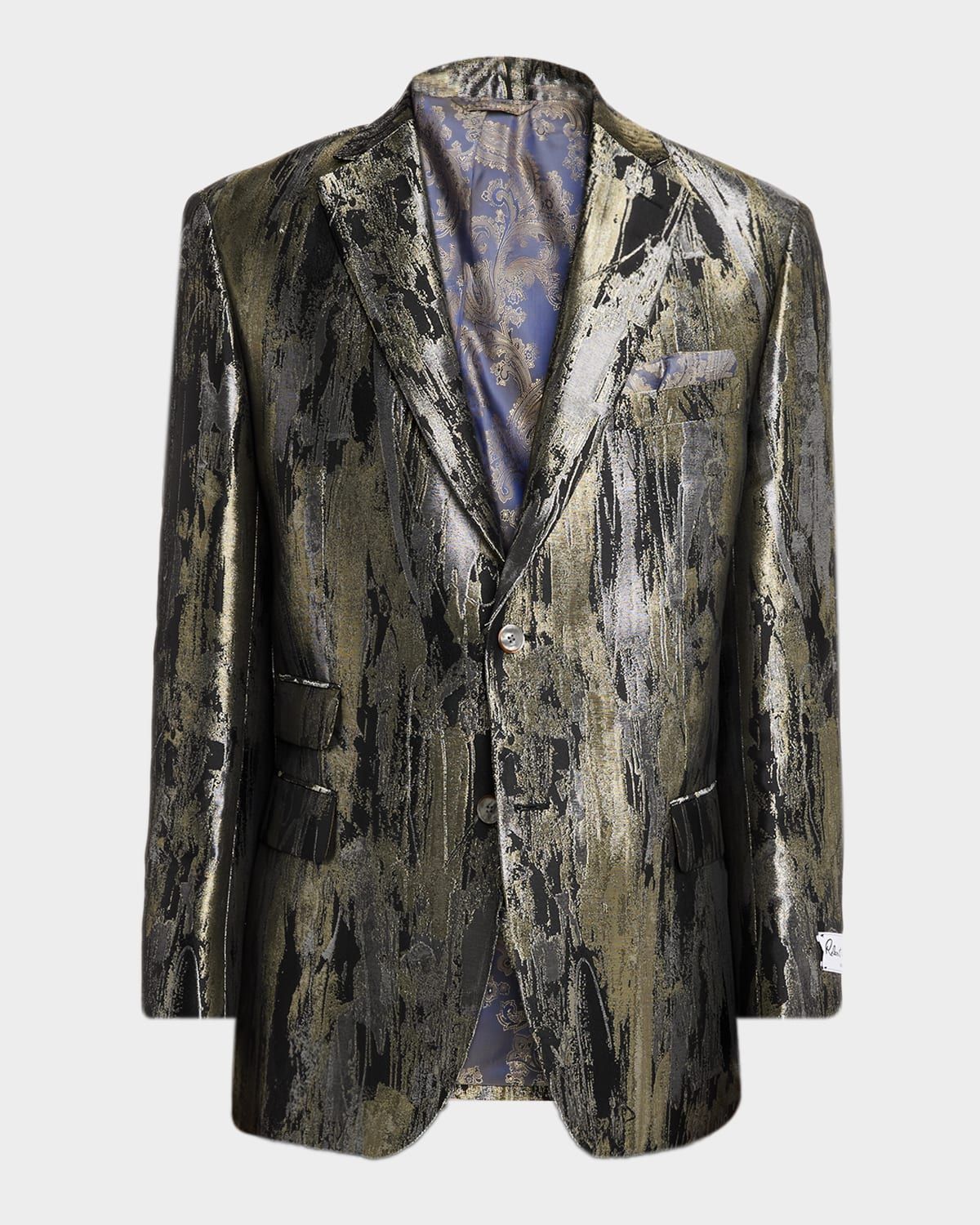 Men & apos;s Teagan Metallic Woven Blazer