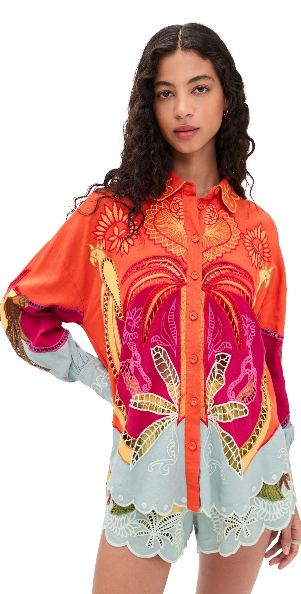 FARM Rio Usiacuri Richelieu Shirt Usiacuri Multicolor XS