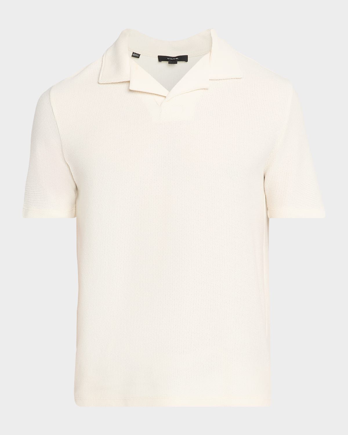 Men & apos;s Honeycomb Johnny Collar Polo Shirt