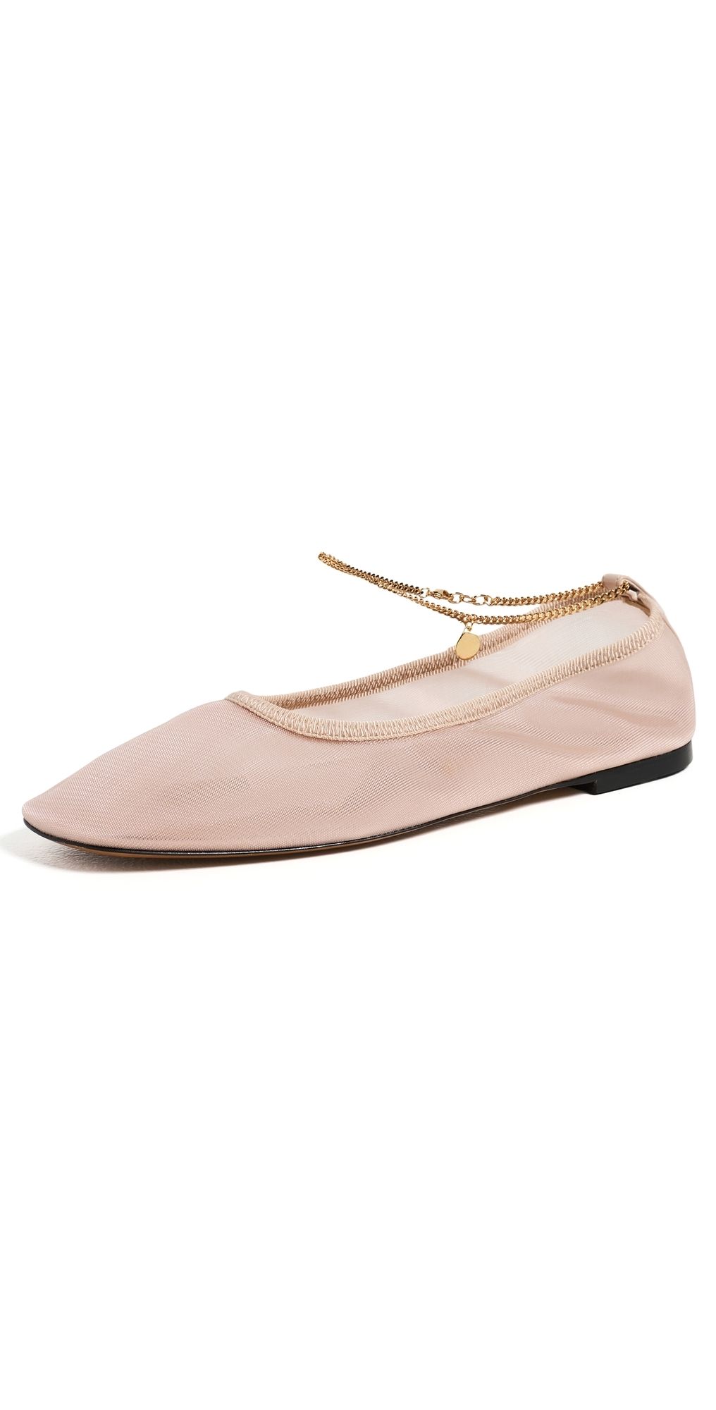 Stella McCartney Ballerina Soft Stretch Mesh Flats Blush 40