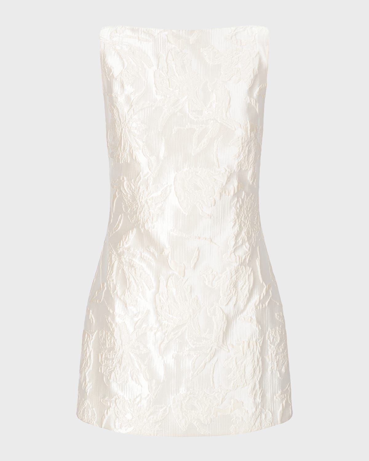 Mimi Metallic Brocade Mini Dress