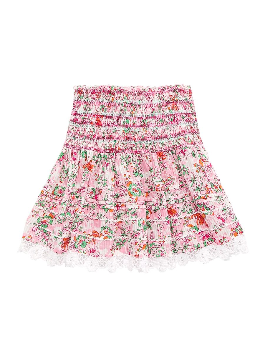 Little Girl's & Girl's Galia Floral Cotton Miniskirt - Pink Sweet Liberty - Size 2