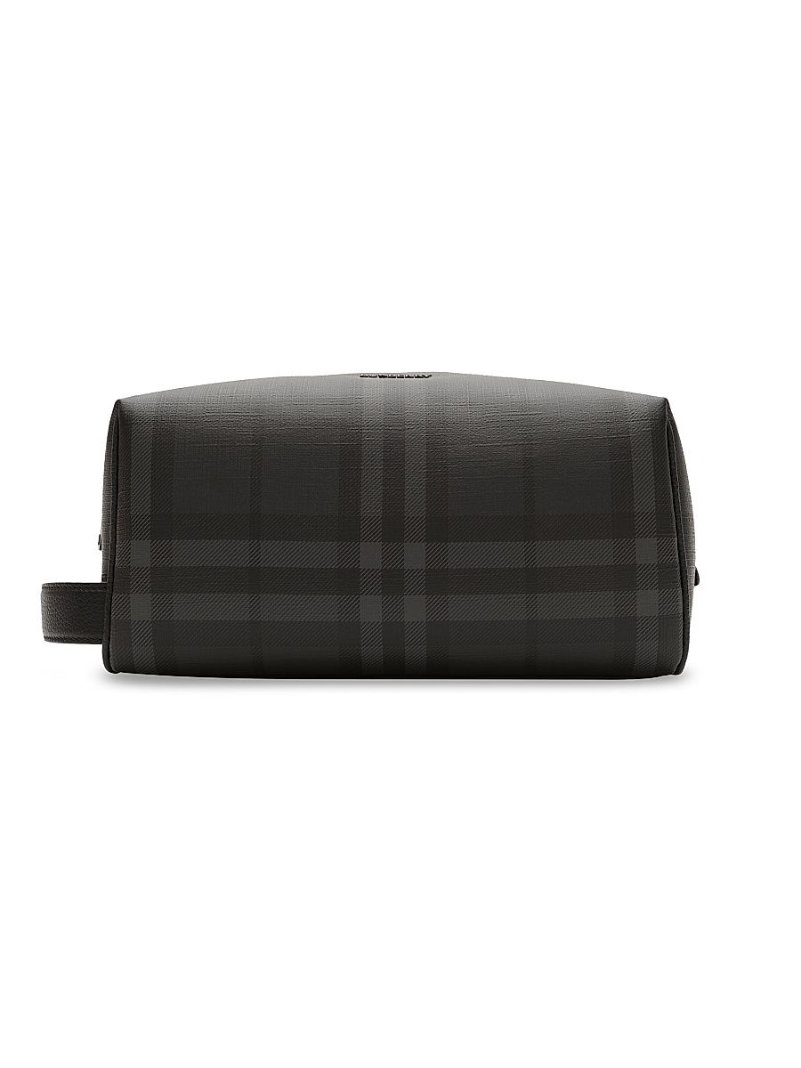 Men's City Check Travel Wash Bag - Iron