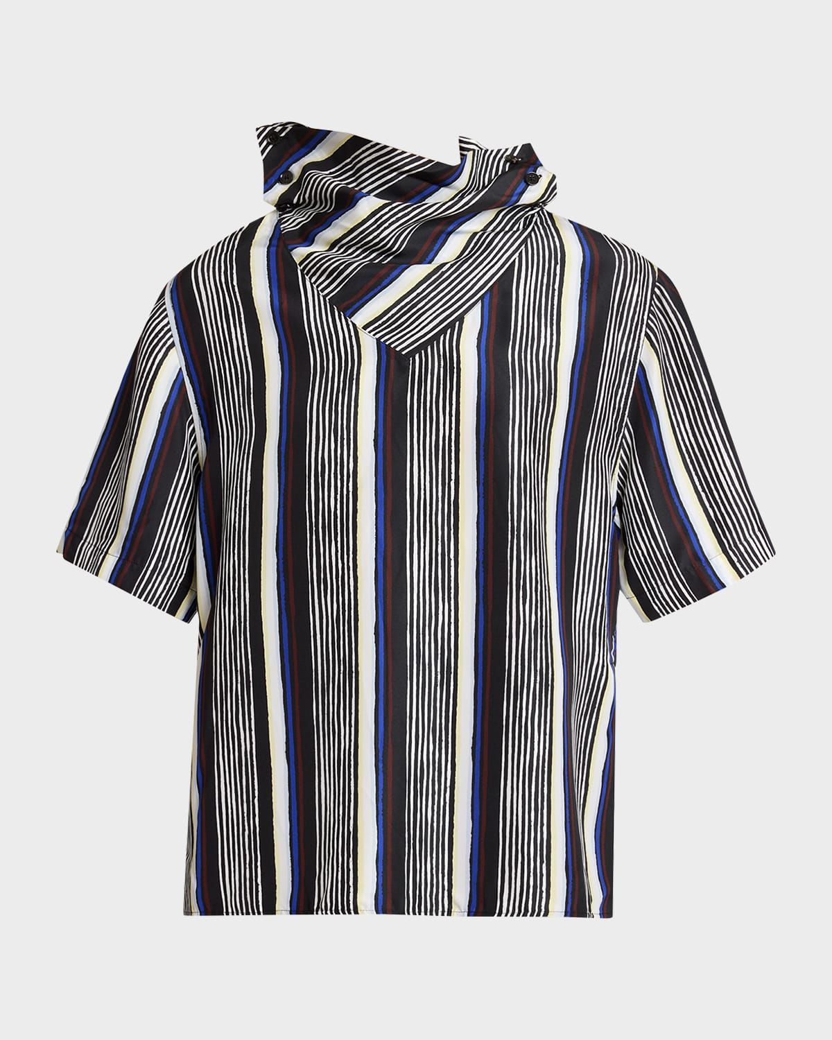 Amira Stripe Silk Top