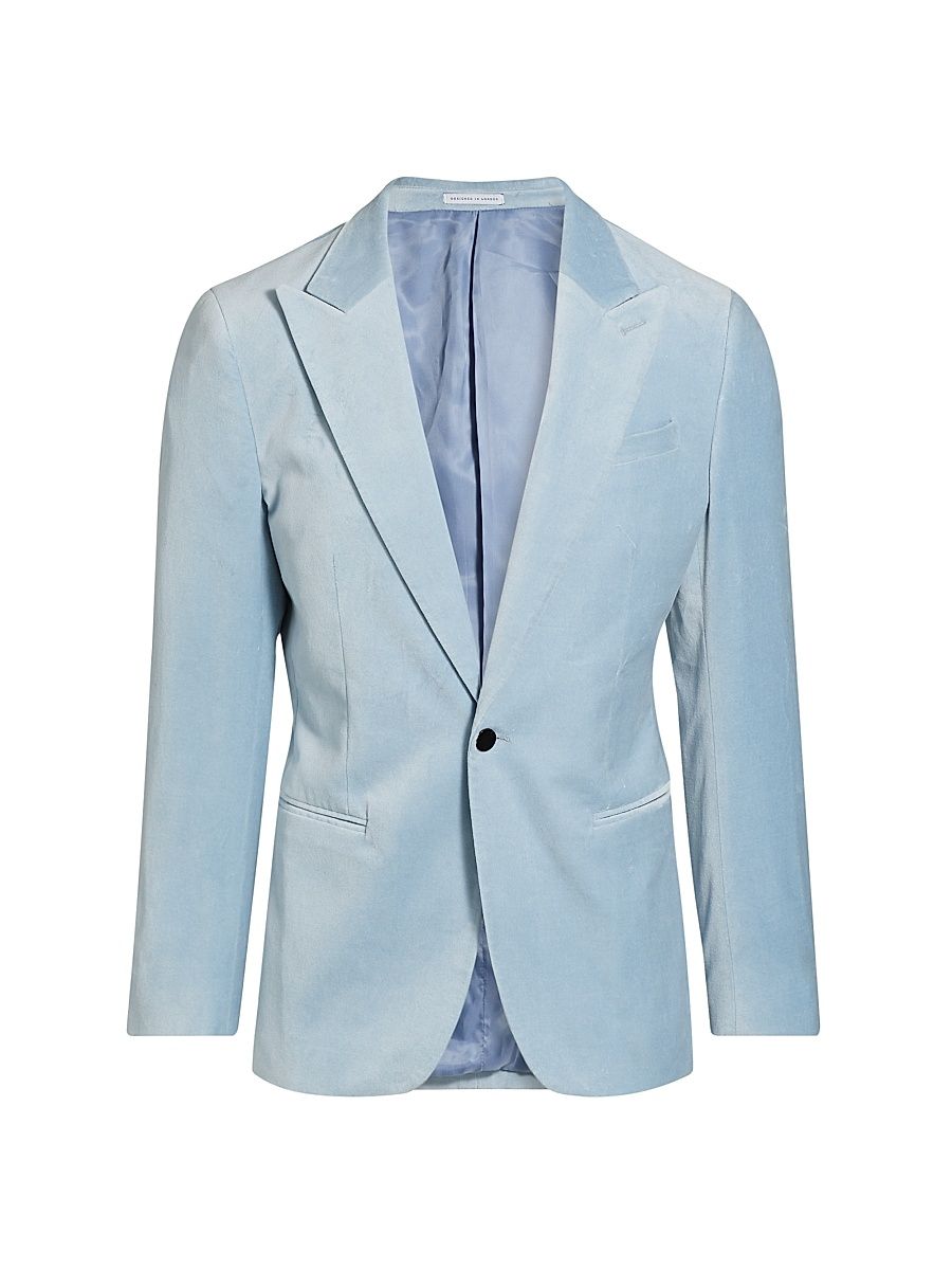 Men's Apsara Peak Lapel Sportcoat - Ice Blue - Size 40