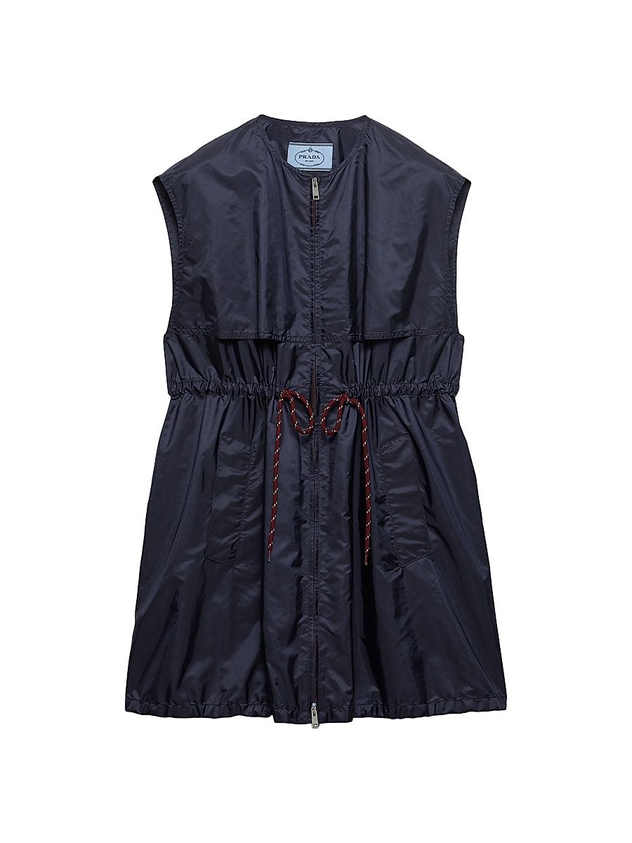 Women's Sleeveless Nylon Mini-Dress - Blue - Size 4