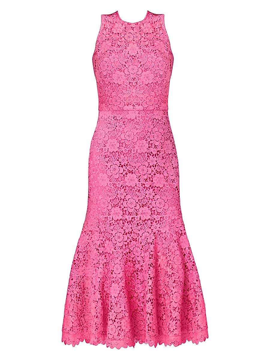Shoshanna Women's Anamaria Lace Cocktail Dress - Wild Orchid - Size 14