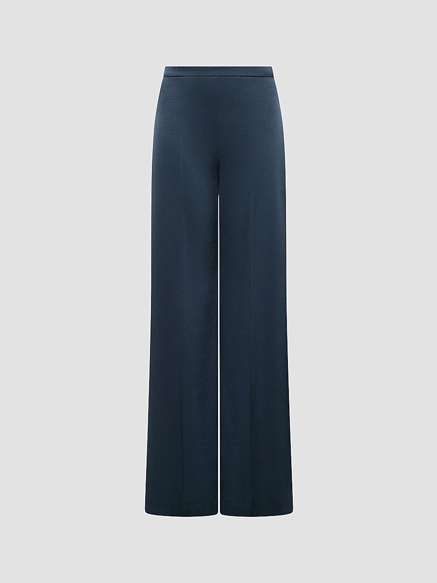 Women's Satin Trousers - Aviation - Size 14