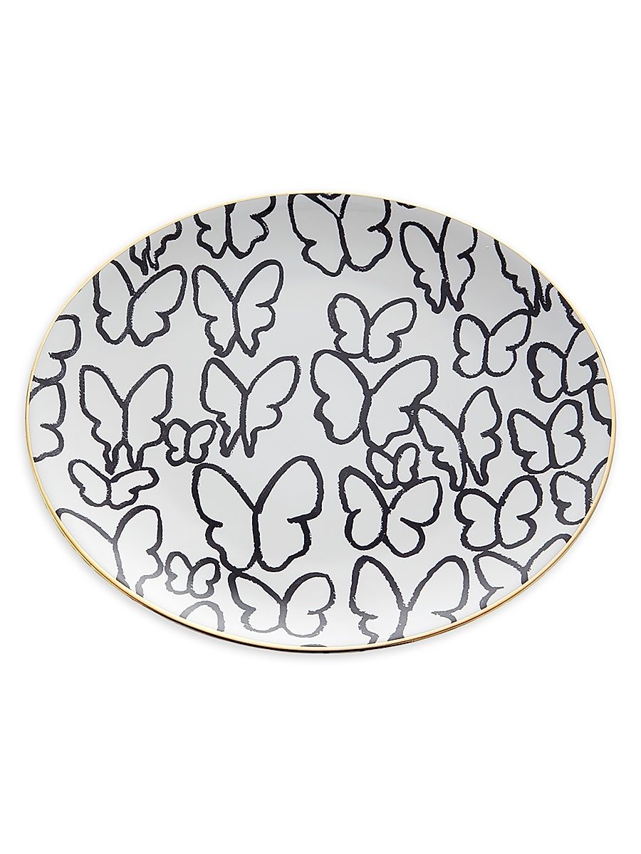 Butterfly Ceramic Dinner Plate