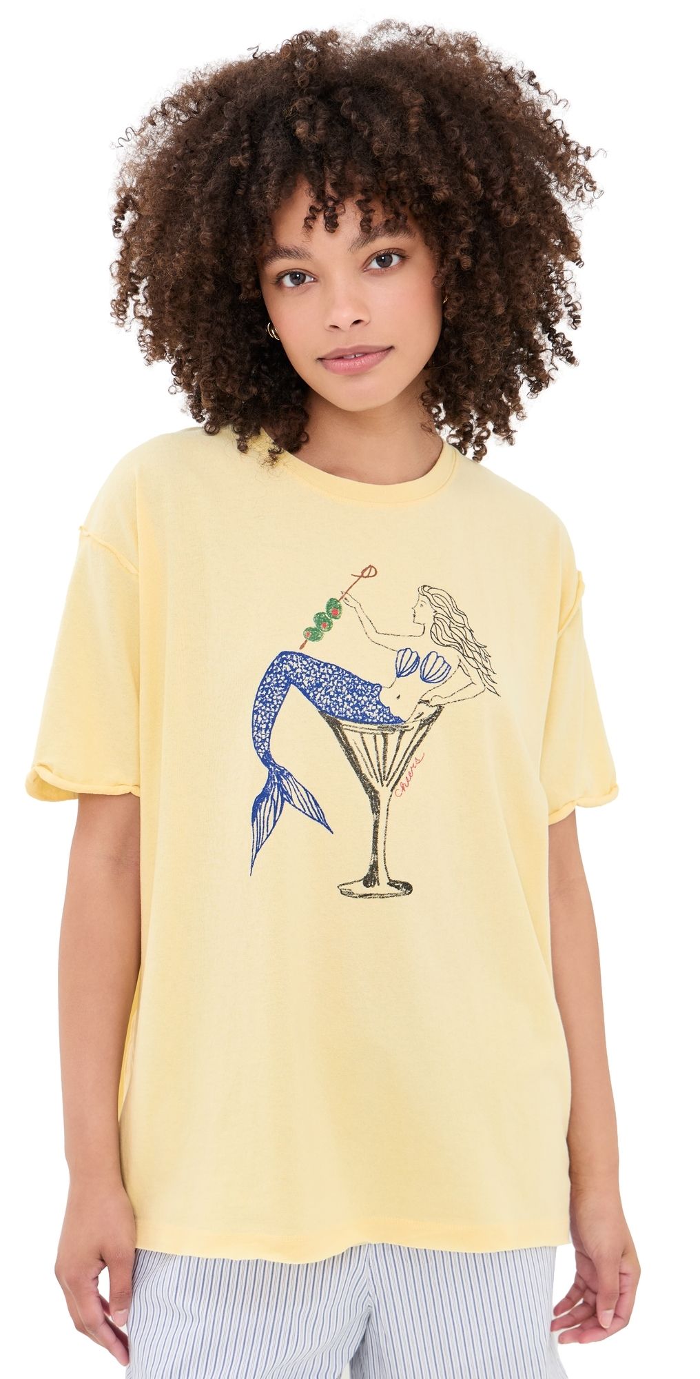 Free People Best Coast Tee Mermaid Combo M